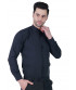Shirt Black Chinese Collar